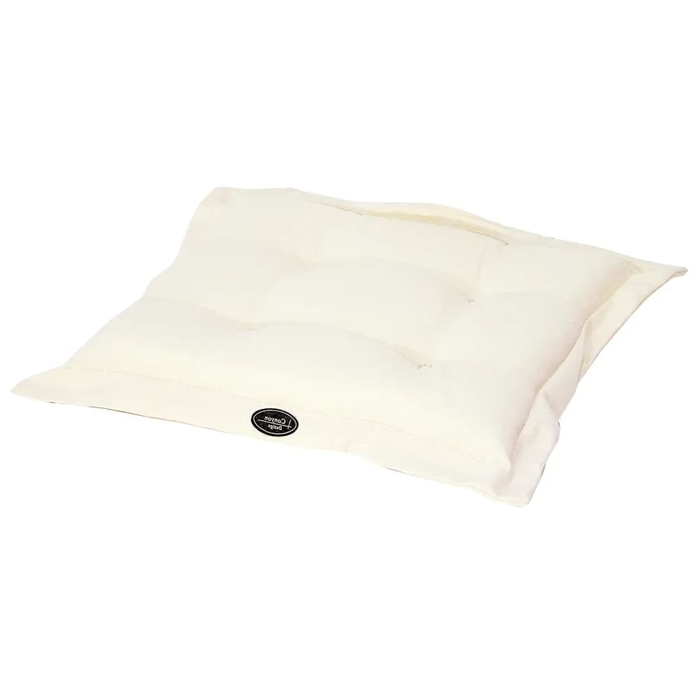 Fritab, Canyon Sitzkissen dick 42x45 cm strukturiert Offwhite