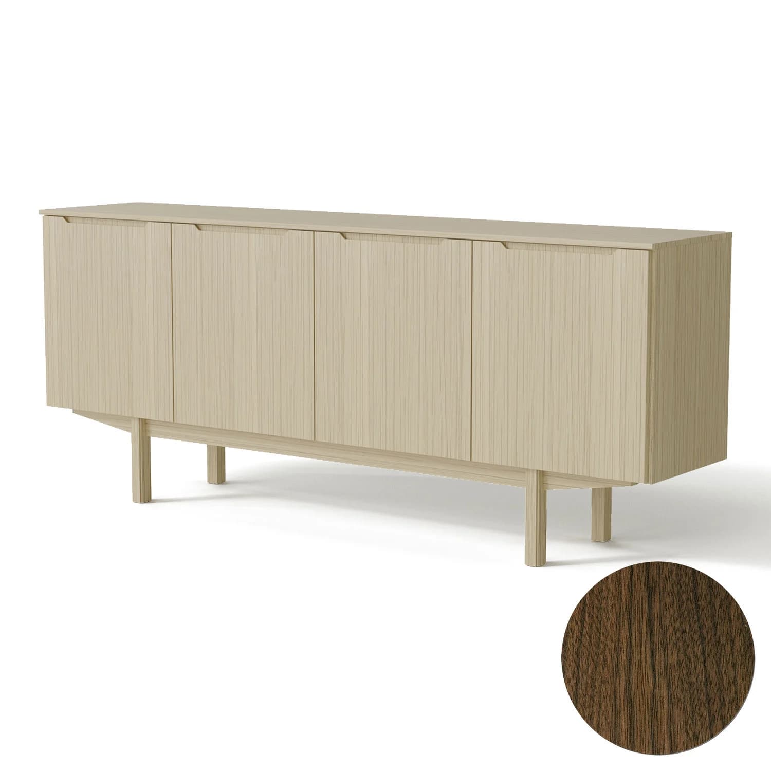 Skovby, Sm306 Anrichte Nussbaum Naturöl 194 Cm