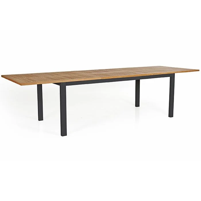 Brafab, Lyon Esstisch 100 X 224-304 cm Schwarz / Teak