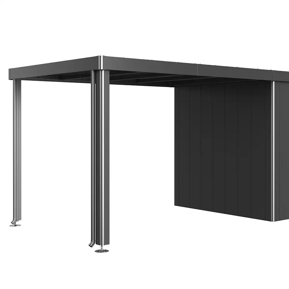 Biohort, Seitendach für Gerätehaus Neo 3A/3B/3C/3D metallic dunkelgrau