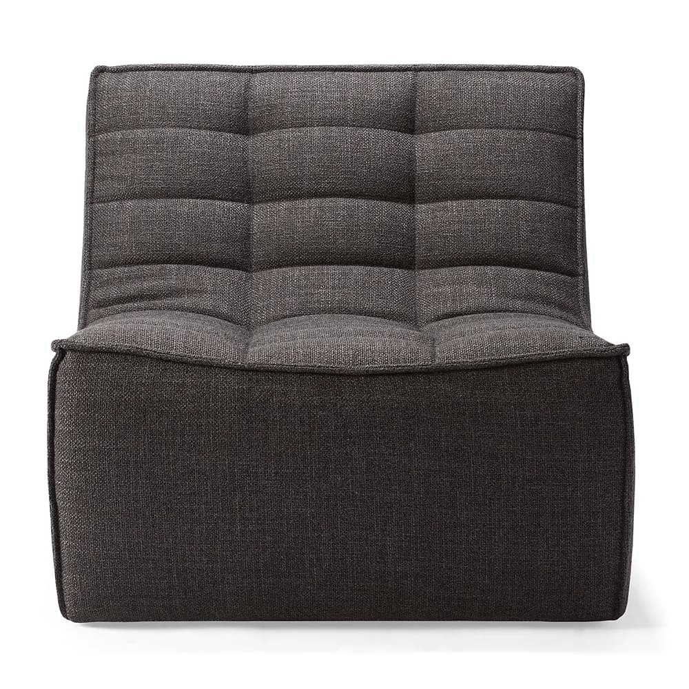 Ethnicraft, N701 Sessel Dunkelgrau