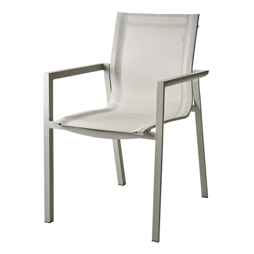 Brafab, Delia Stapelstuhl Light Grey/Textilene
