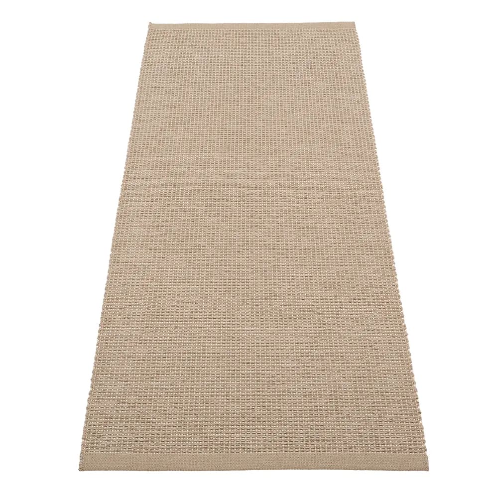 Pappelina, Emm teppich 70 x 180 cm Potato/Beige Metallic