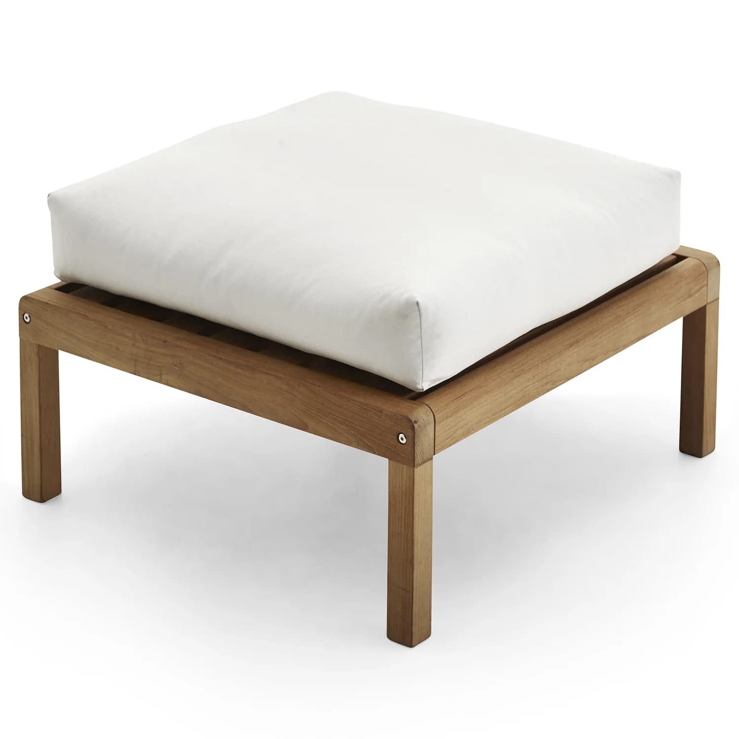Skagerak, Virkelyst Pouf Weiß Teak