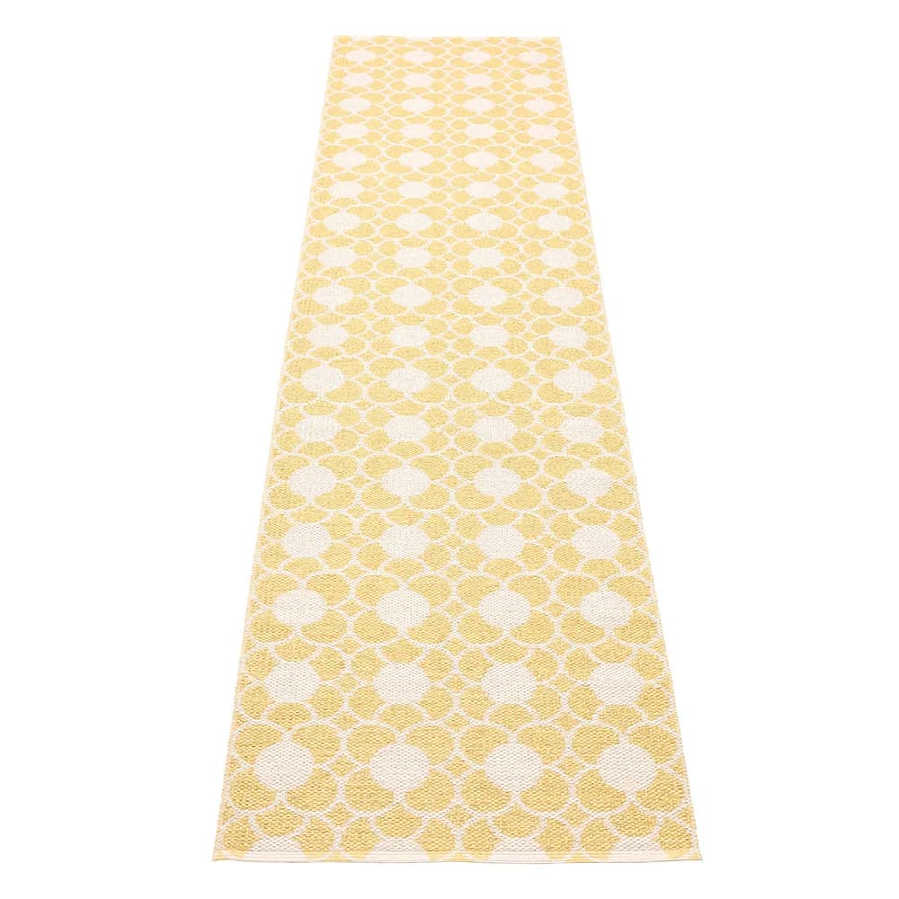Pappelina, Anya teppich Pale Yellow/Vanilla 70 x 300 cm