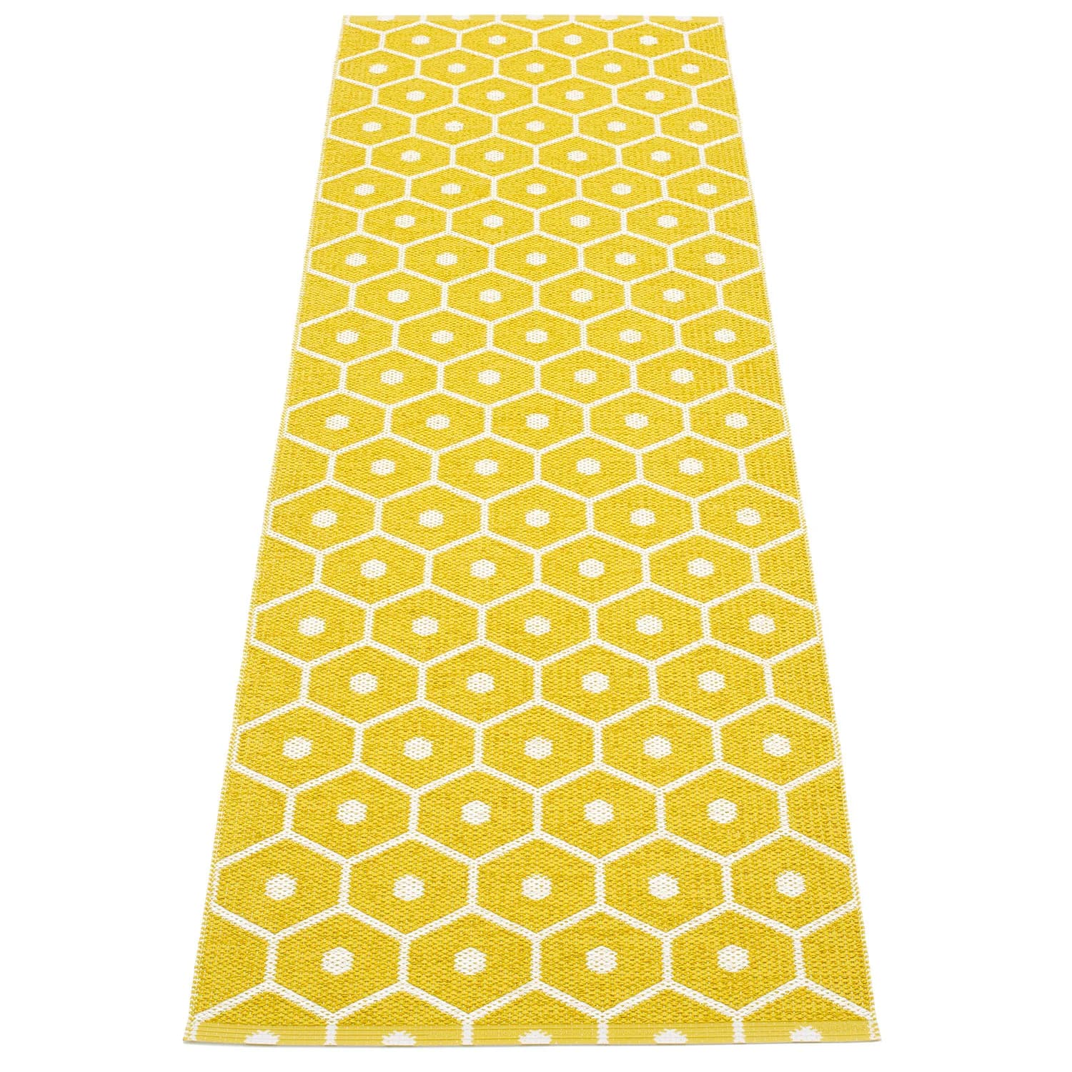 Pappelina, Honey Teppich 70x225 cm mustard / vanilla