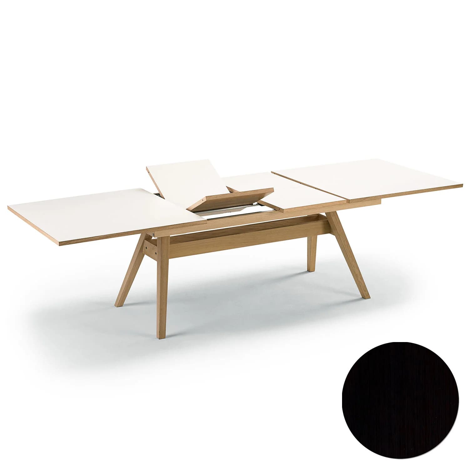 Skovby, Sm11 Tisch Eiche Schwarz Lack 183-275X100X74Cm