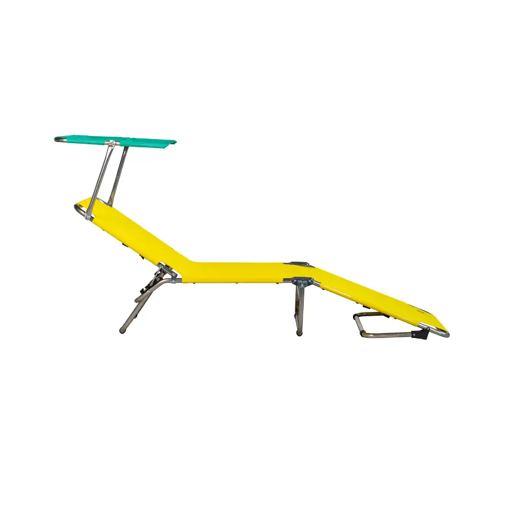 Fiam Amigo Top Pop Sonnenliege Yellow-aqua green