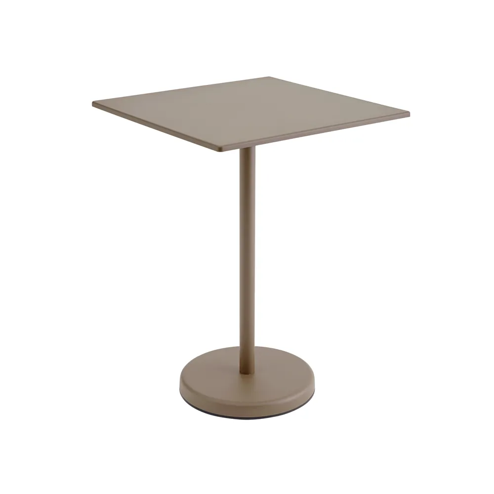 Muuto, Linear Steel Stehtisch 70x70 h: 95 cm Taupe