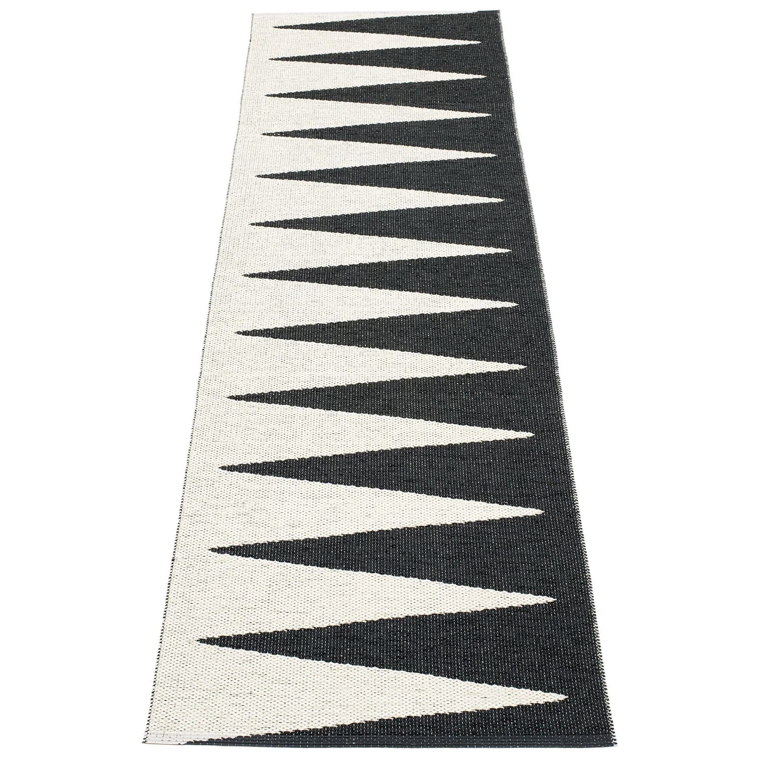 Pappelina, Vivi Teppich 70x250 cm black / vanilla