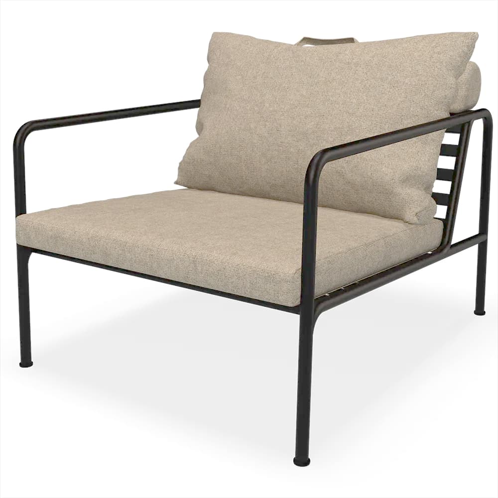 Houe, Avon Sessel Papyrus/Schwarz