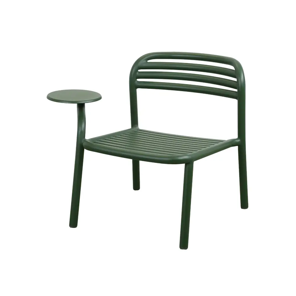 Cane-line, Bliss loungesessel m/beistelltisch rechts Dark green, aluminium