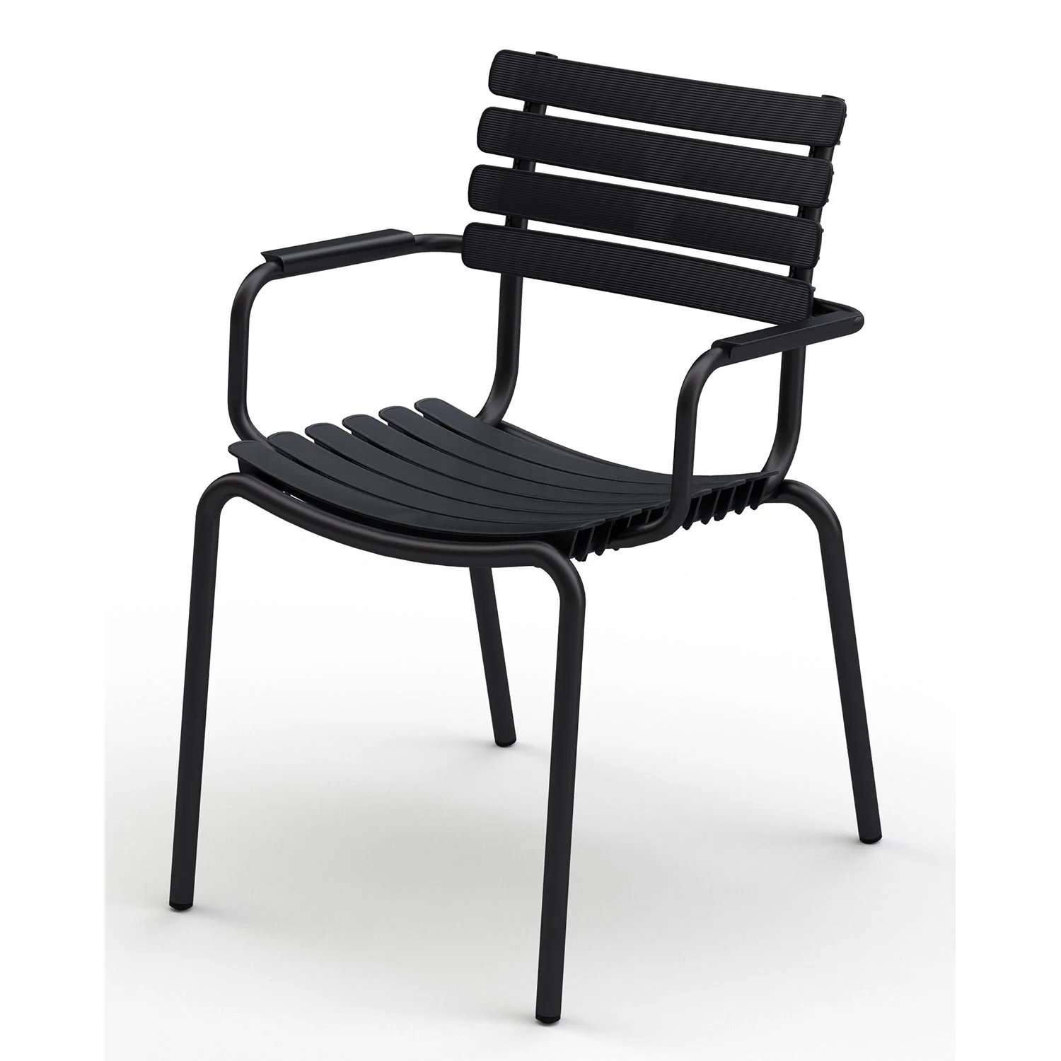 Houe, ReCLIPS Dining Chair Schwarz/Schwarz Aluminium