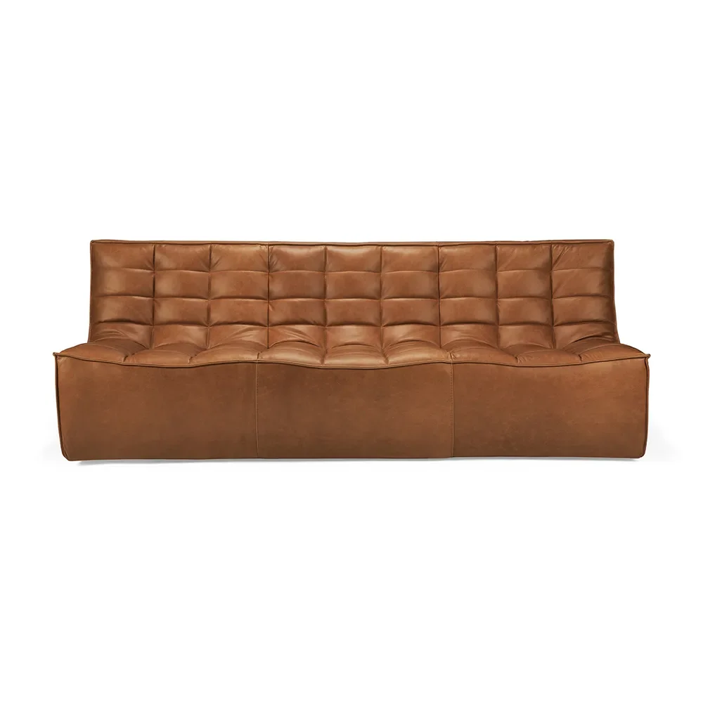 Ethnicraft, N701 3-Sitzer-Sofa Leder