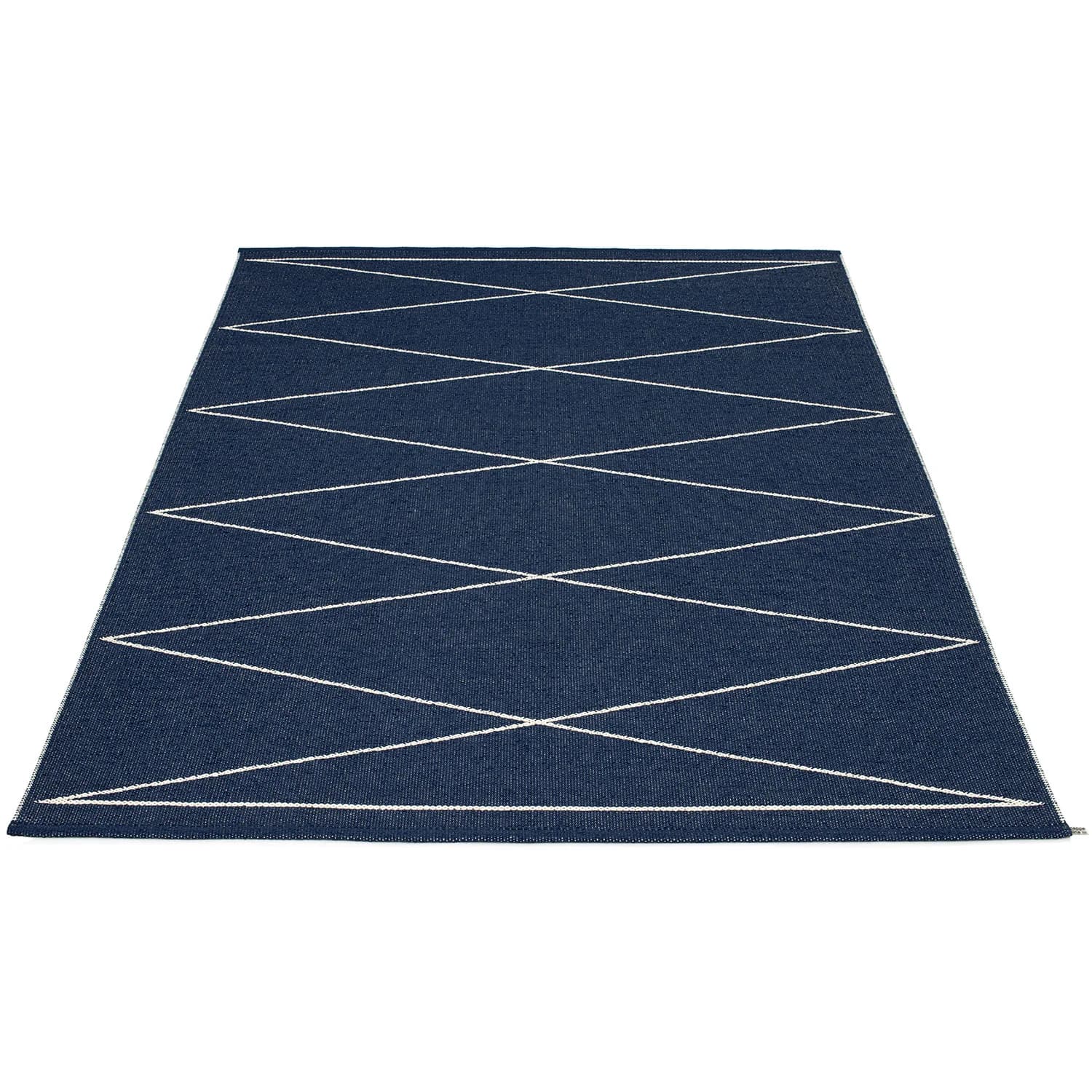 Pappelina, Max Teppich 180x260 cm darkblue / vanilla
