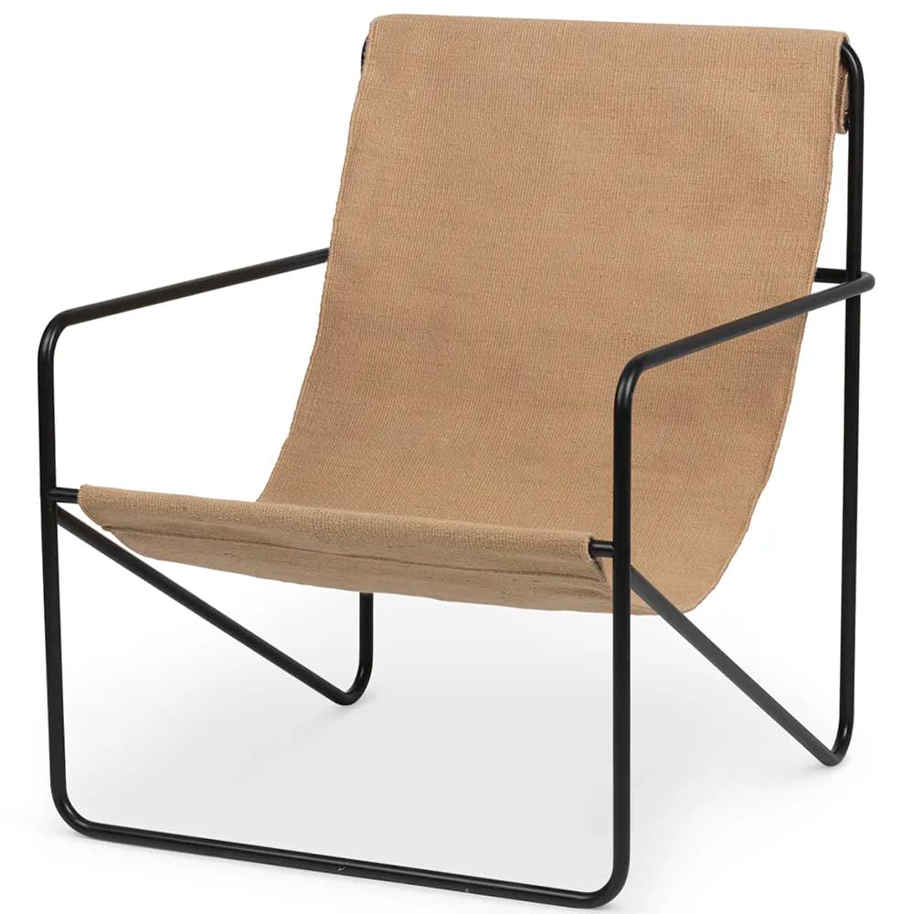 Ferm Living, Desert Lounge Sessel Black/Sand
