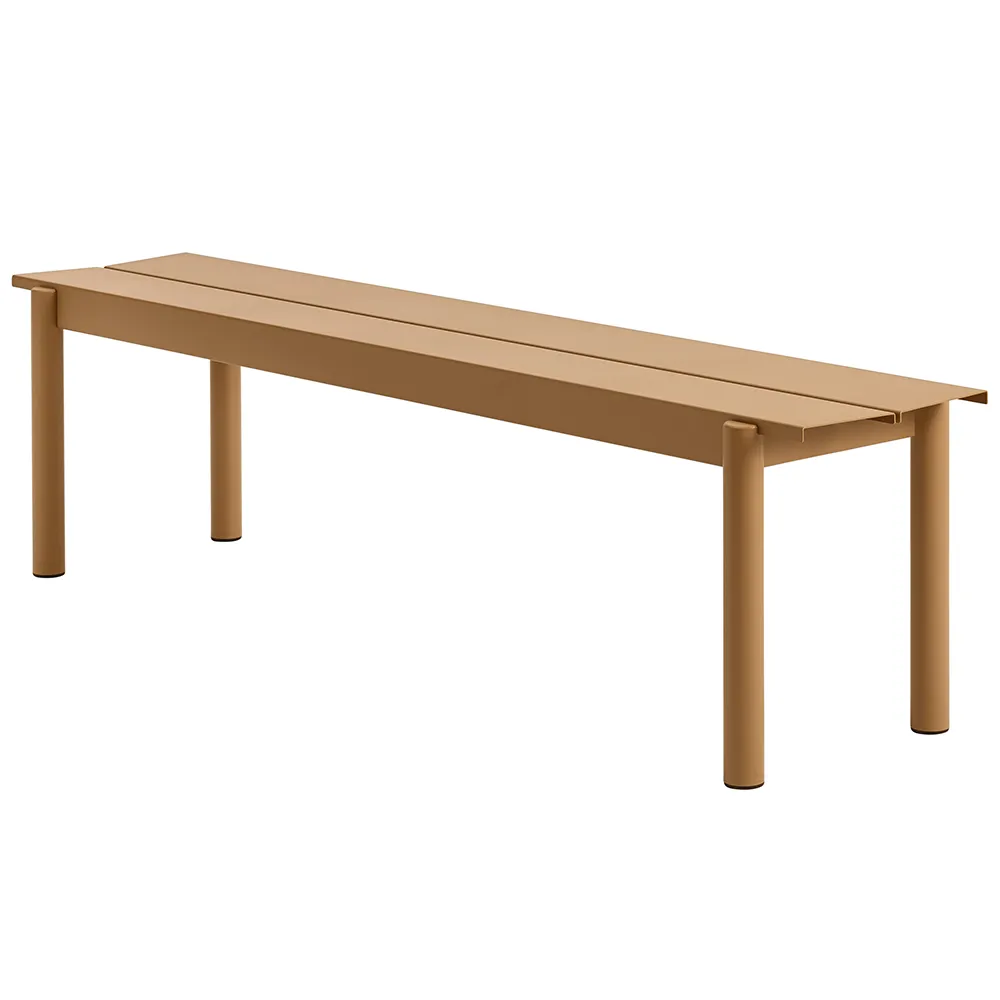 Muuto, Linear Steel Bank 170x34 cm Burnt Orange