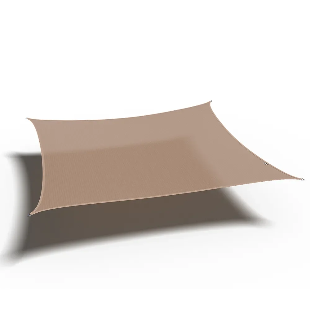Platinum Sun & Shade, Coolfit Sonnensegel quadratisch 360x360cm green Sand
