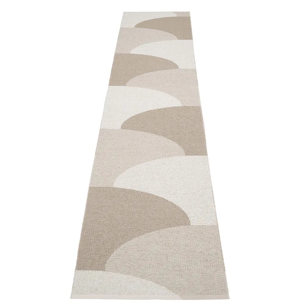 Pappelina, Hill teppich Dark Linen/Linen/Fossil Grey 70 x 360cm