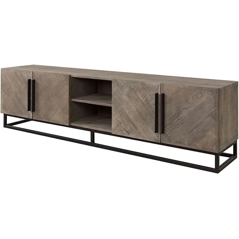 Vancouver Media Bench Pebbles Grey