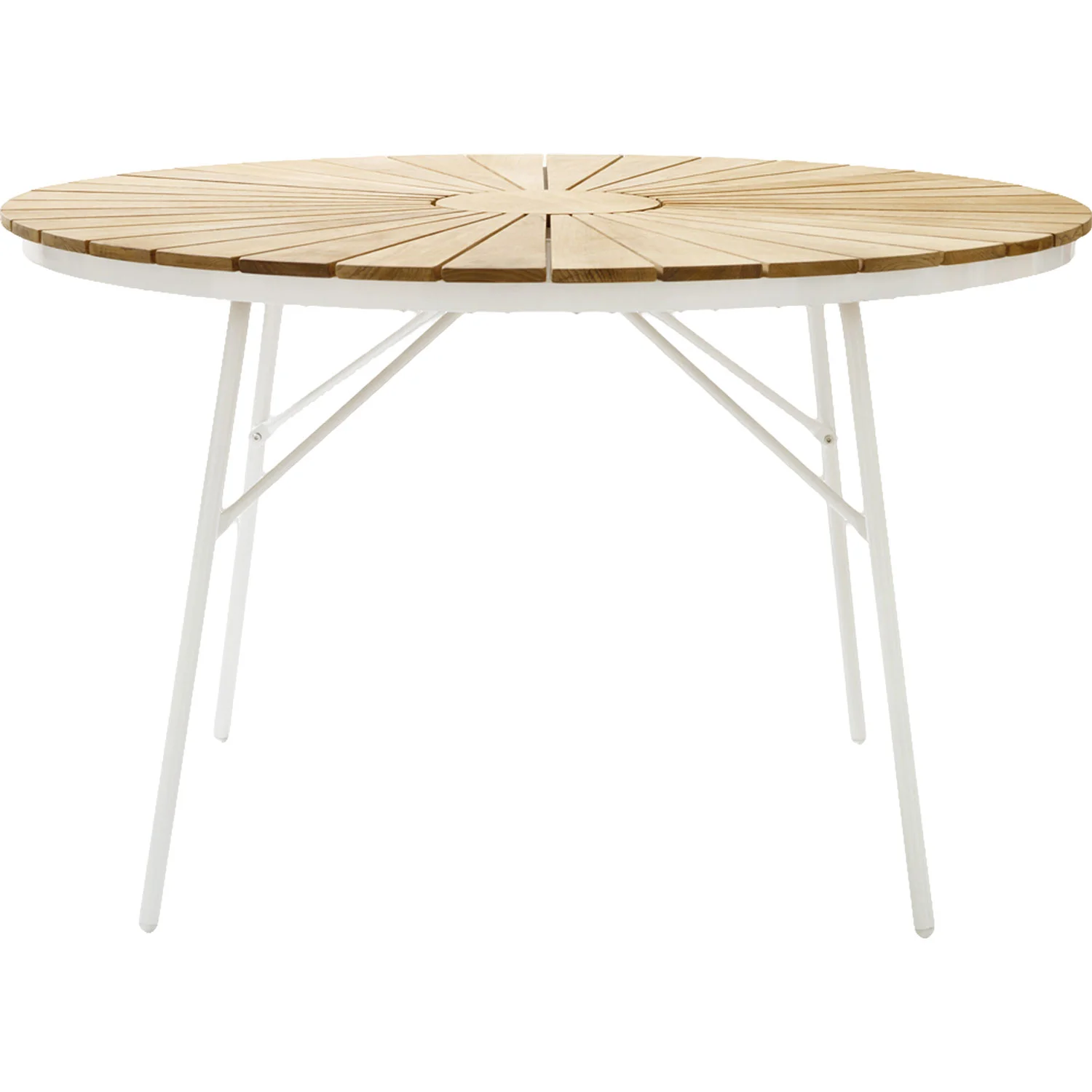 Cinas, Hard & Ellen Gartentisch 150 cm weiß/teak