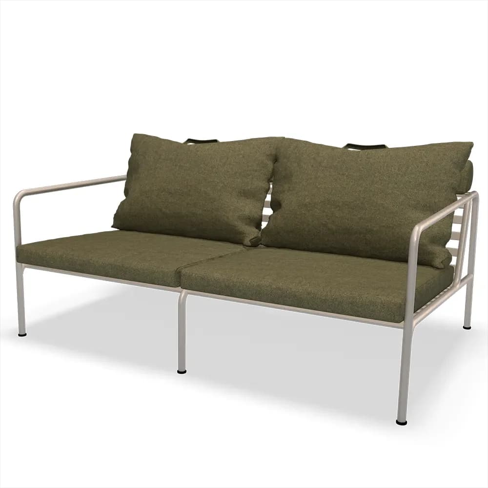 Houe, Avon 2 Sitzer Sofa Moos/Weiß