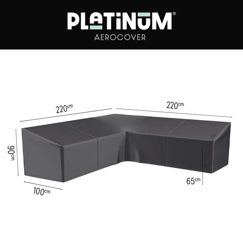 Platinum Aerocover, Lounge-Überzug L HB 220x220x100xH65/90 Aerocover Anthrazit