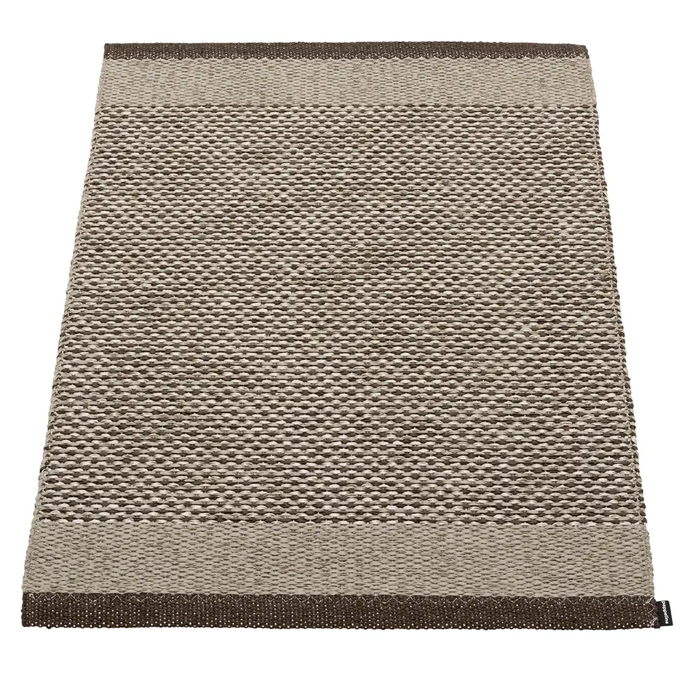 Pappelina, Edit Teppich 60x85 cm Dark Brown