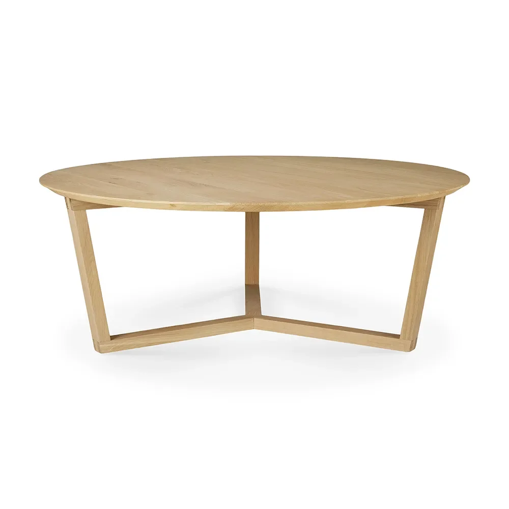Ethnicraft, Dreibein Couchtisch Ø96 cm