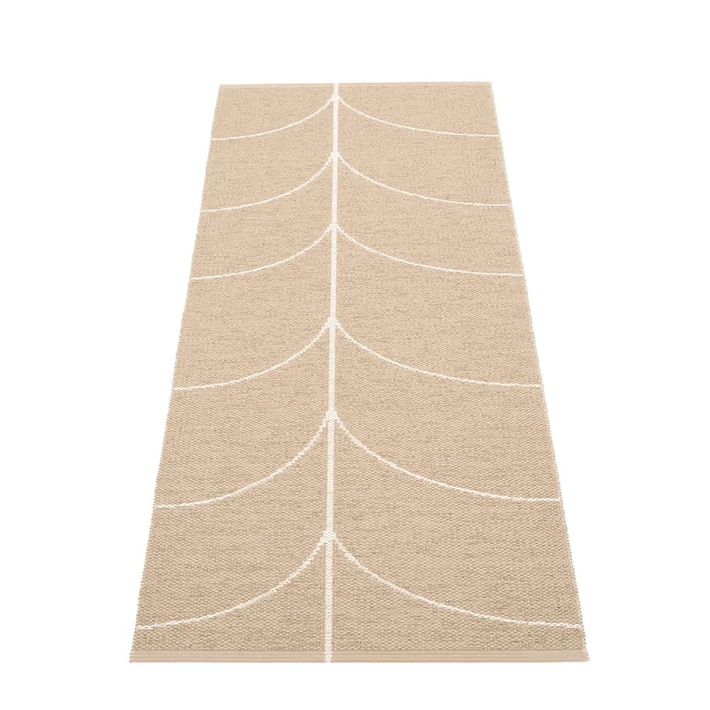 Pappelina, Gewebter Teppich Leif Light Nougat 70x180 cm