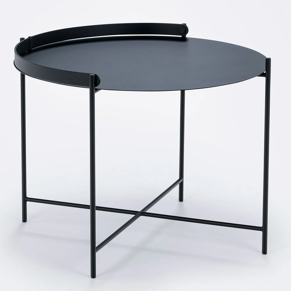 Houe, Edge Beistelltisch 62 cm schwarzer Stahl