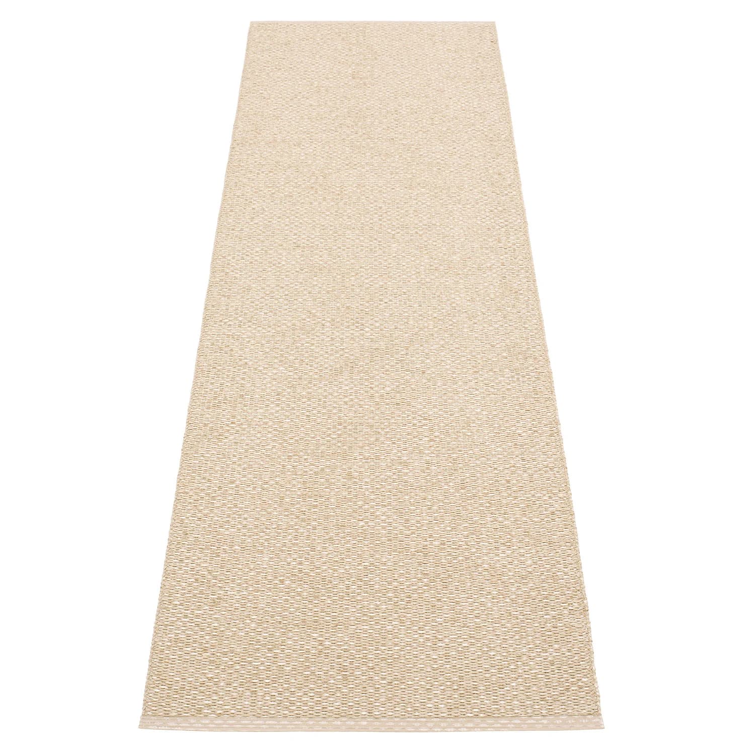 Pappelina, Svea Teppich 70x240 cm beige / champagne metallic