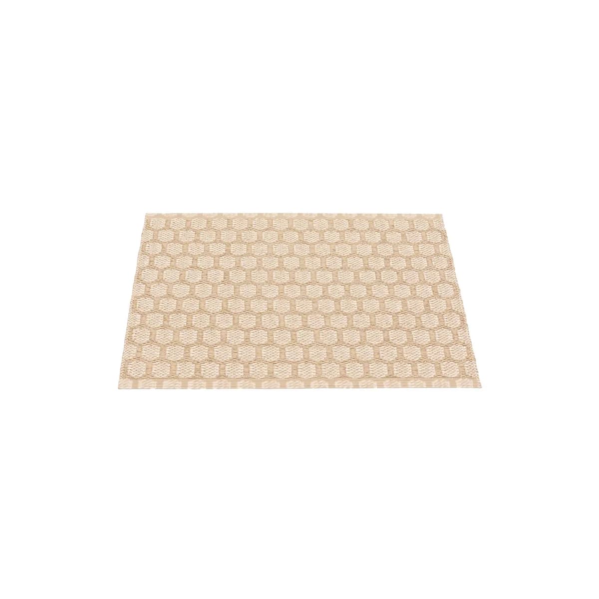 Pappelina, Wendbarer Kunststoffteppich MIMI Beige/Vanilla 70x50 cm