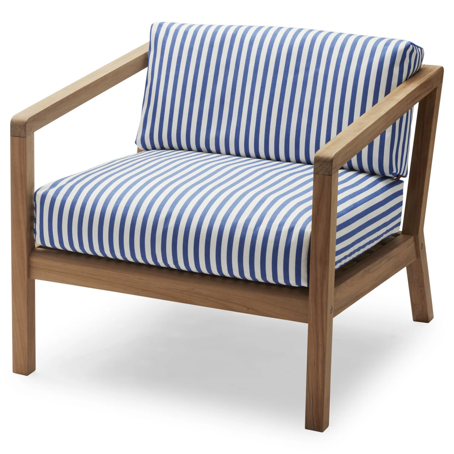 Skagerak, Virkelyst Sessel Seeblau Gestreift Teak