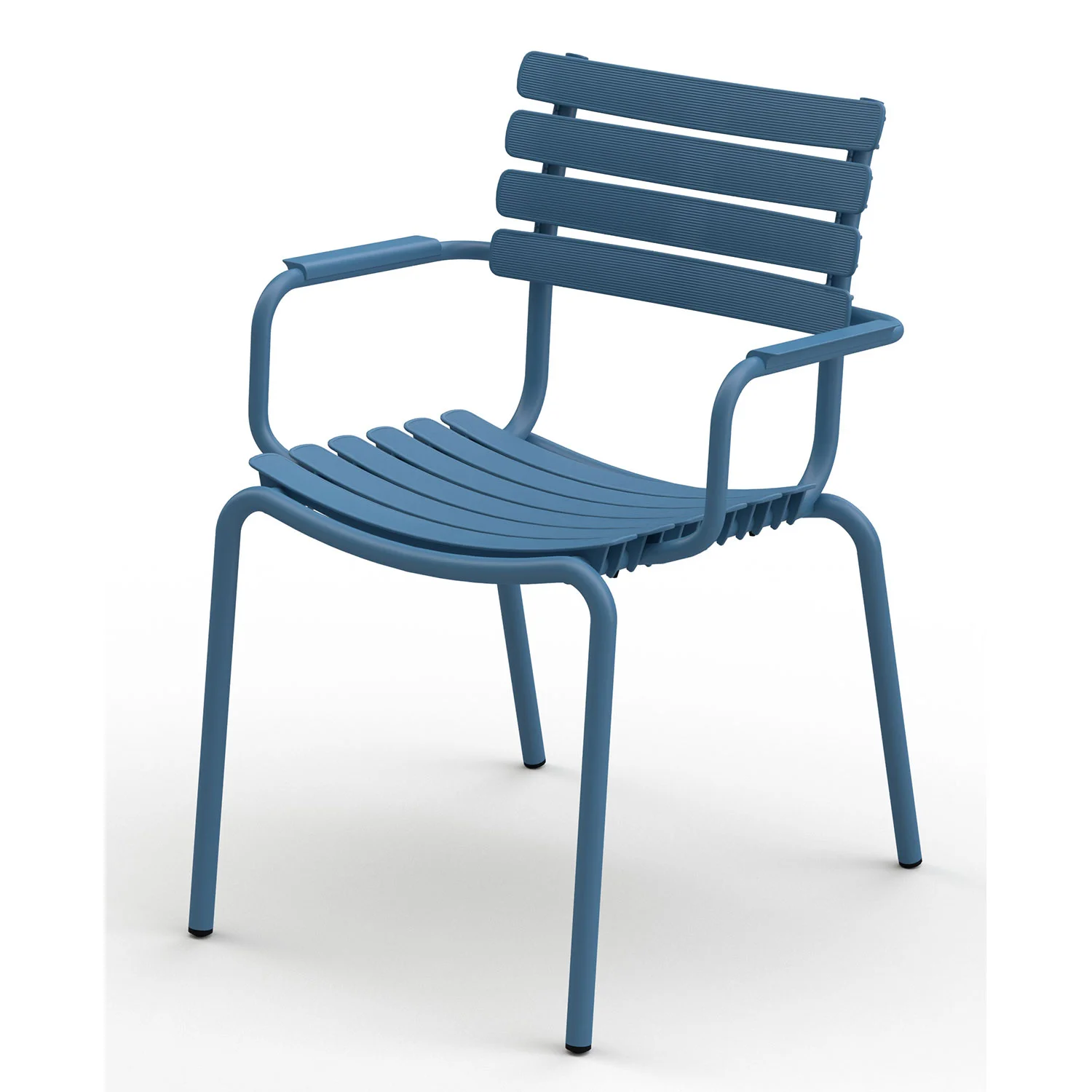 Houe, ReCLIPS Esszimmerstuhl Blau/Blau Aluminium