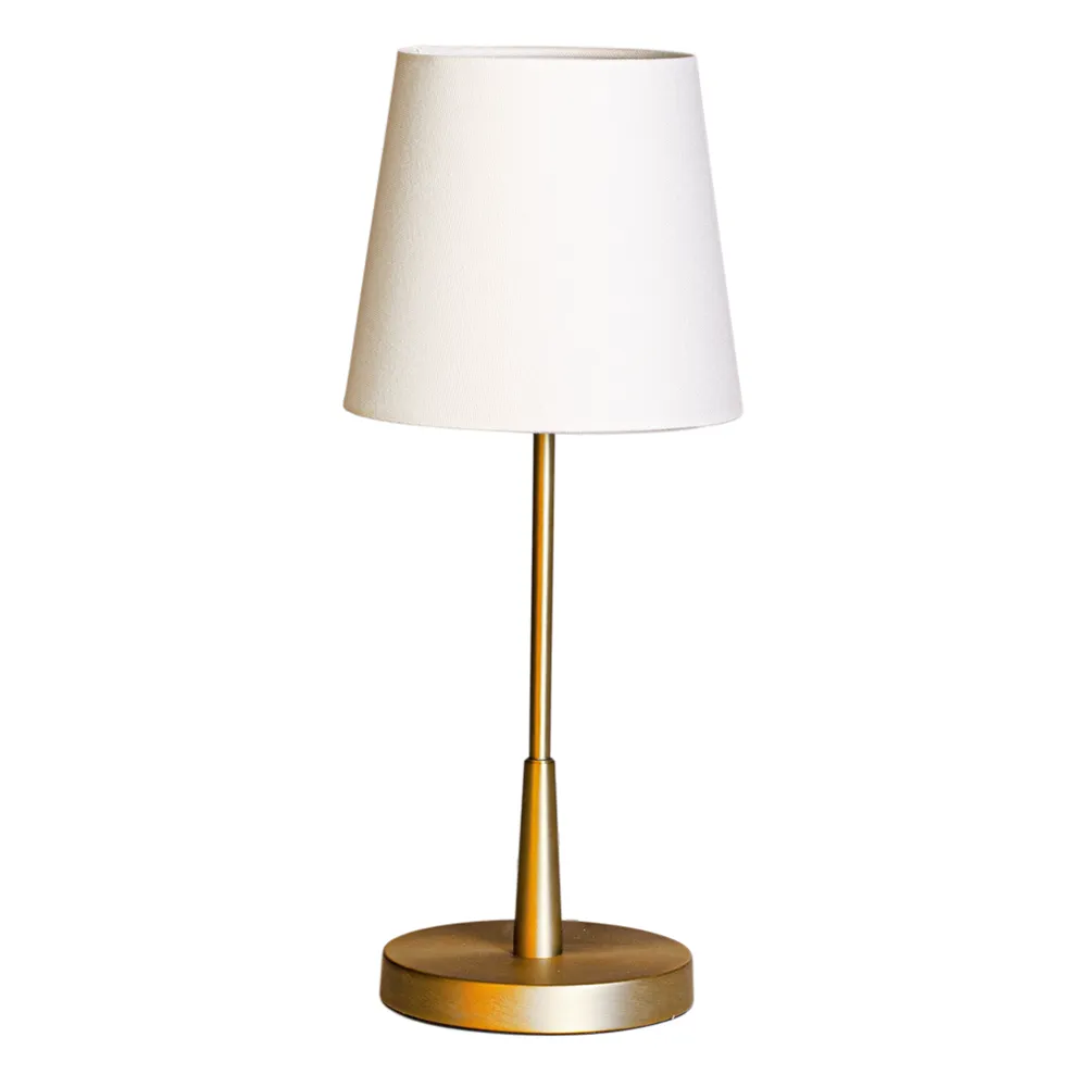 by Rydéns, Lumi Tischleuchte H: 48,5cm gold/weiss