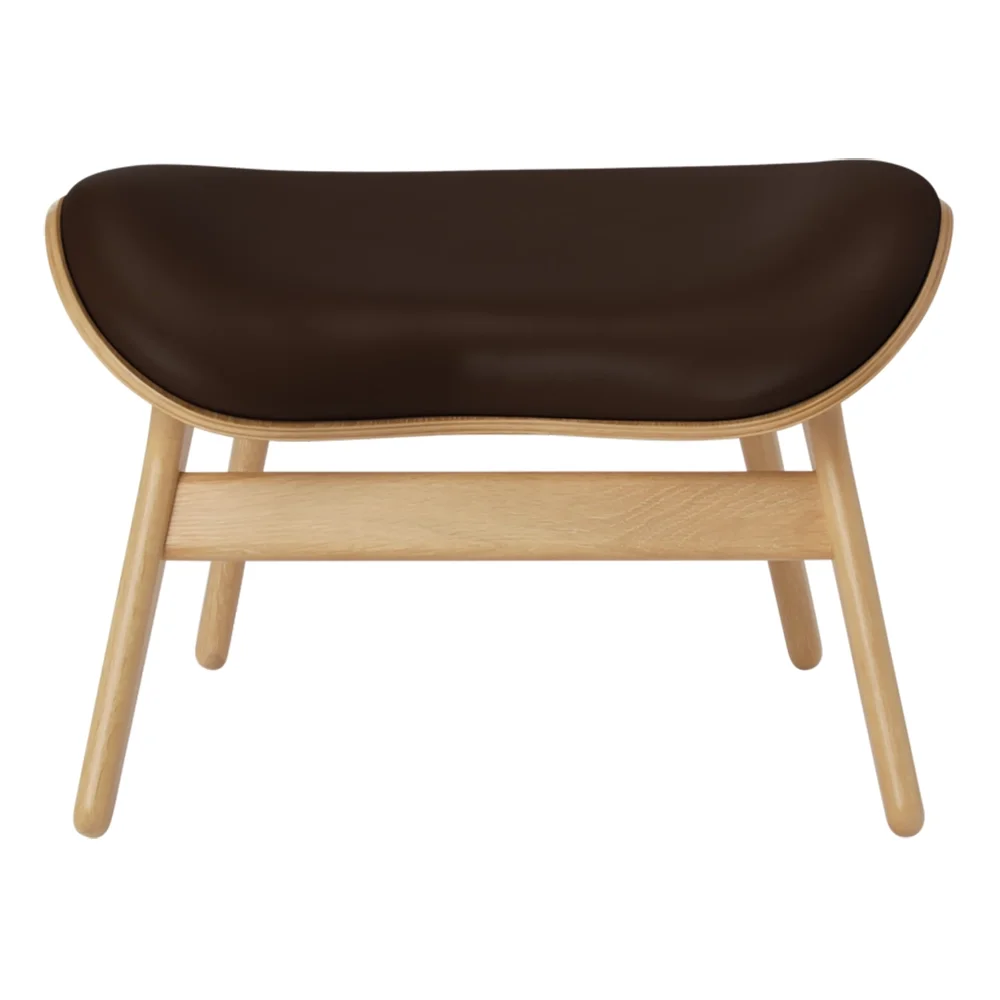 Umage, A Conversation Piece Ottoman Fußhocker Oak/Umage Leather Brown