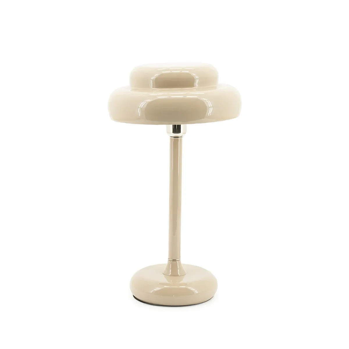 By-Boo, Dimmbare Tischlampe Pomm Beige H 47,5 cm