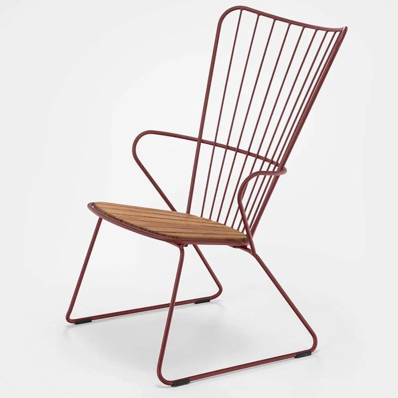 Houe, Paon Lounge Chair Paprika Stahl