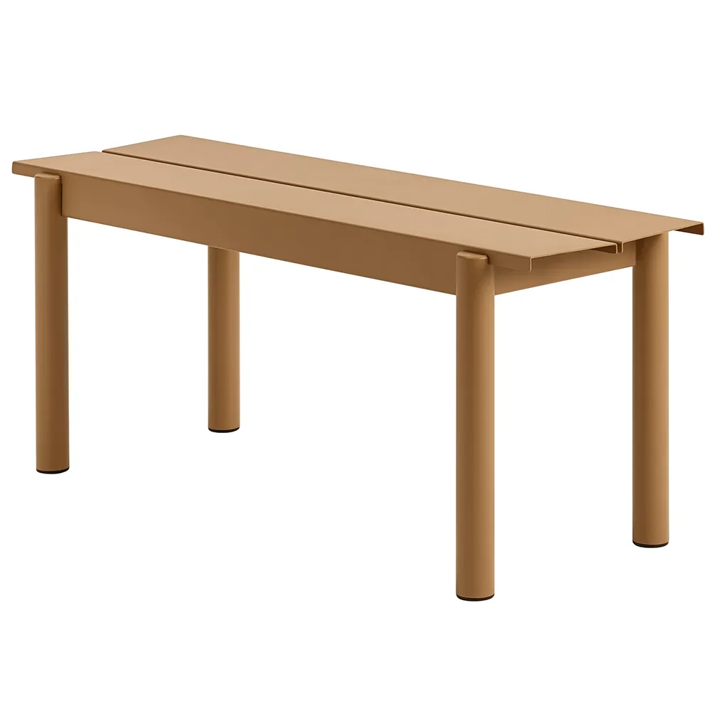 Muuto, Linear Steel Bank 110x34 cm Burnt Orange