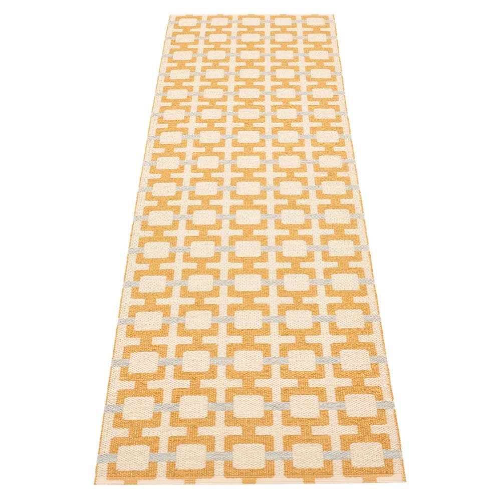 Pappelina, Tom teppich Ochre/Cream/Sage 70 x 240 cm