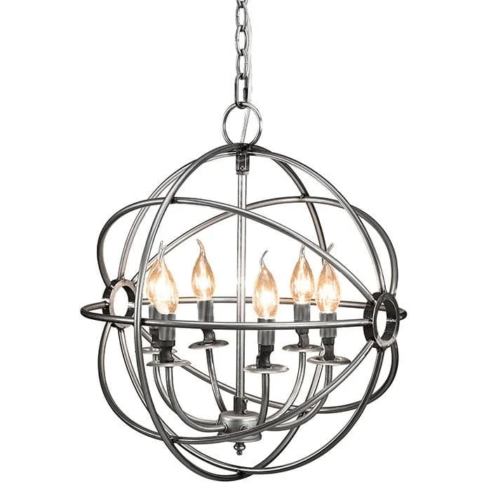 Artwood, Kristall-Kronleuchter Rom Silber 53 cm