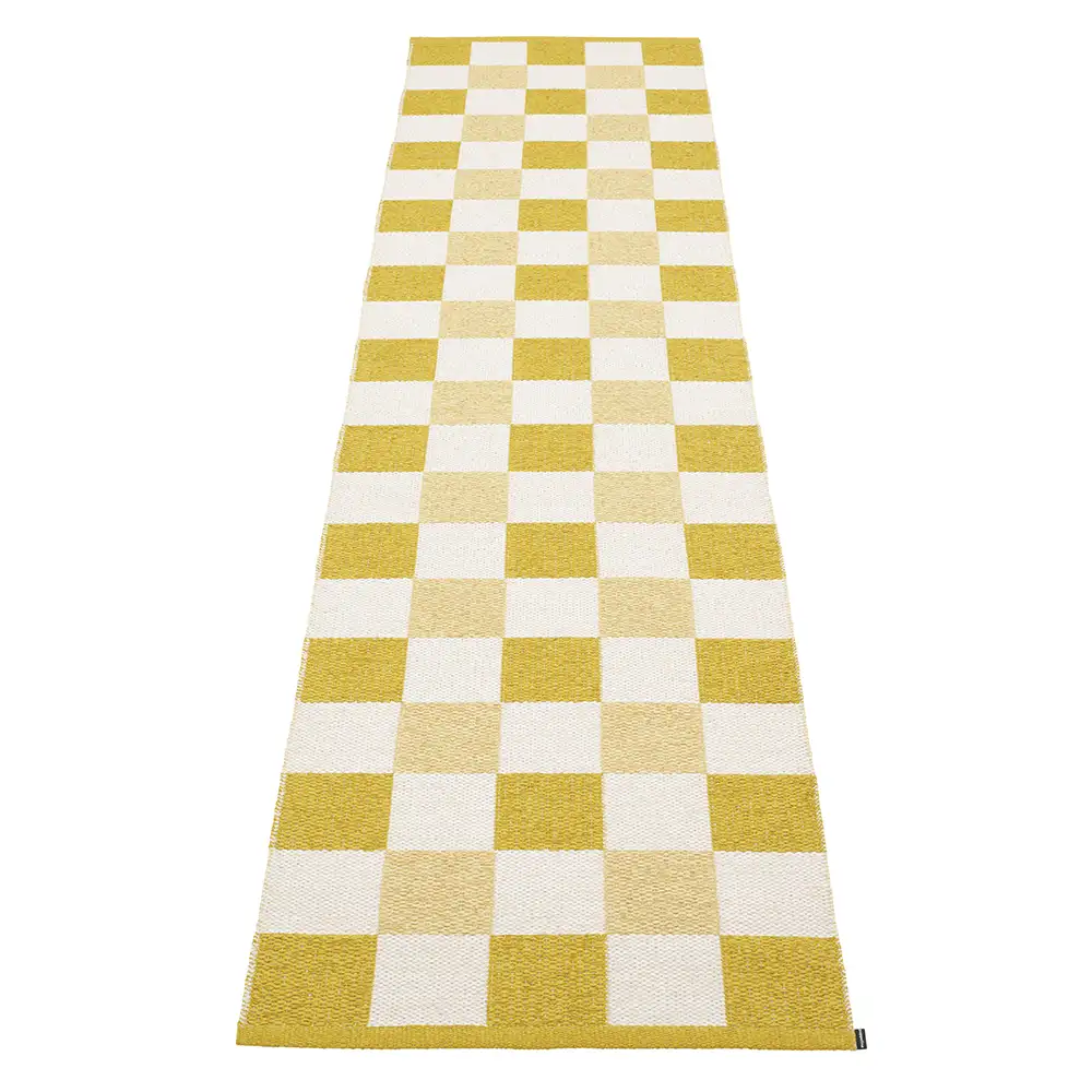 Pappelina, Pix Teppich 70x300 cm Mustard/Vanilla/Pale Yellow