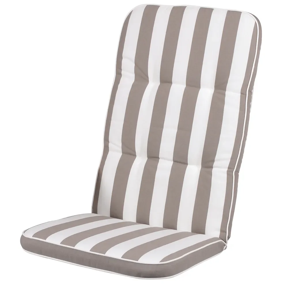 Fritab, Woodline Recliner Kissen Taupe gestreift