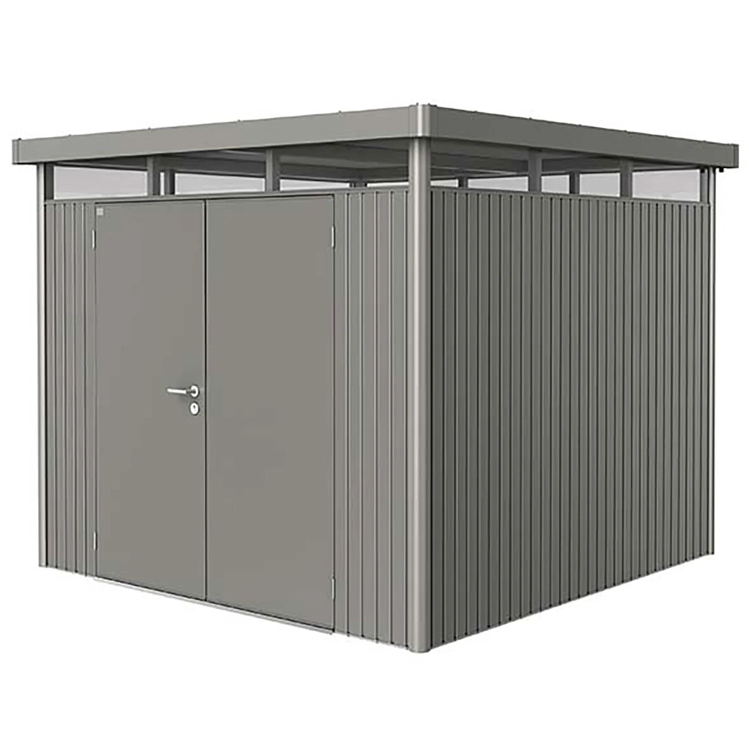 Biohort, Highline Gerätehaus Doppeltür Größe h4 metallic quarzgrau Biohort
