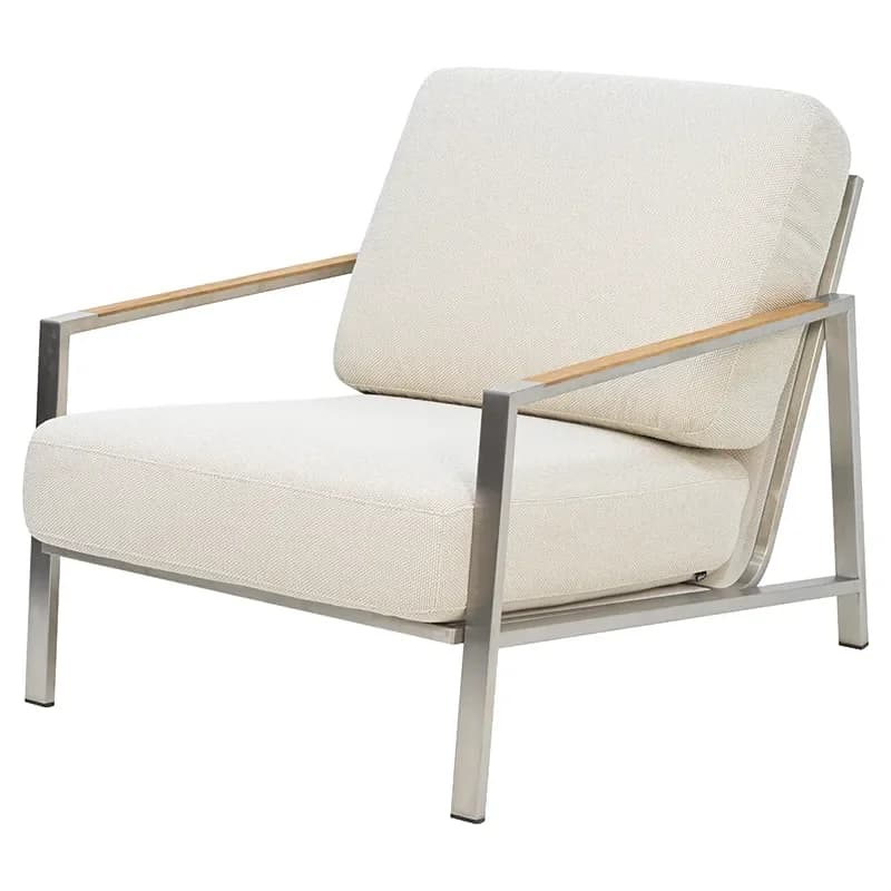 Brafab, Naos sessel Stainless steel / Dot beige