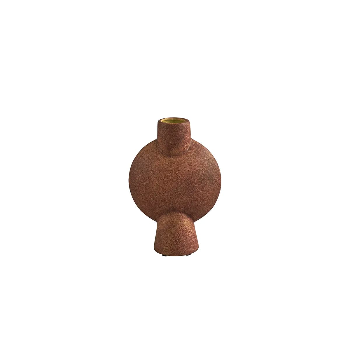 101 Copenhagen, Handbemalte Vase Sphere Bubl Mini Terracotta H19 cm