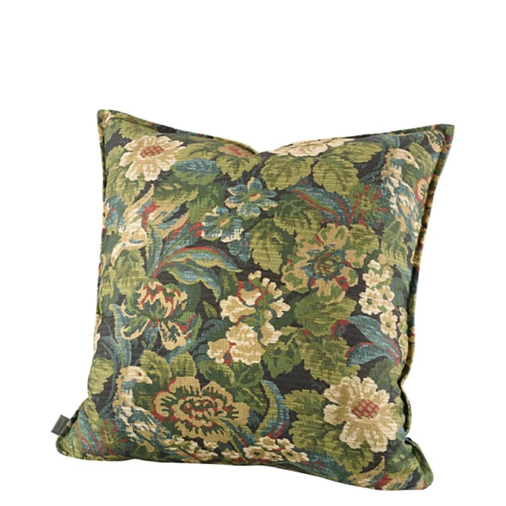 Ebonleaf Flower Cushion Cover Green
