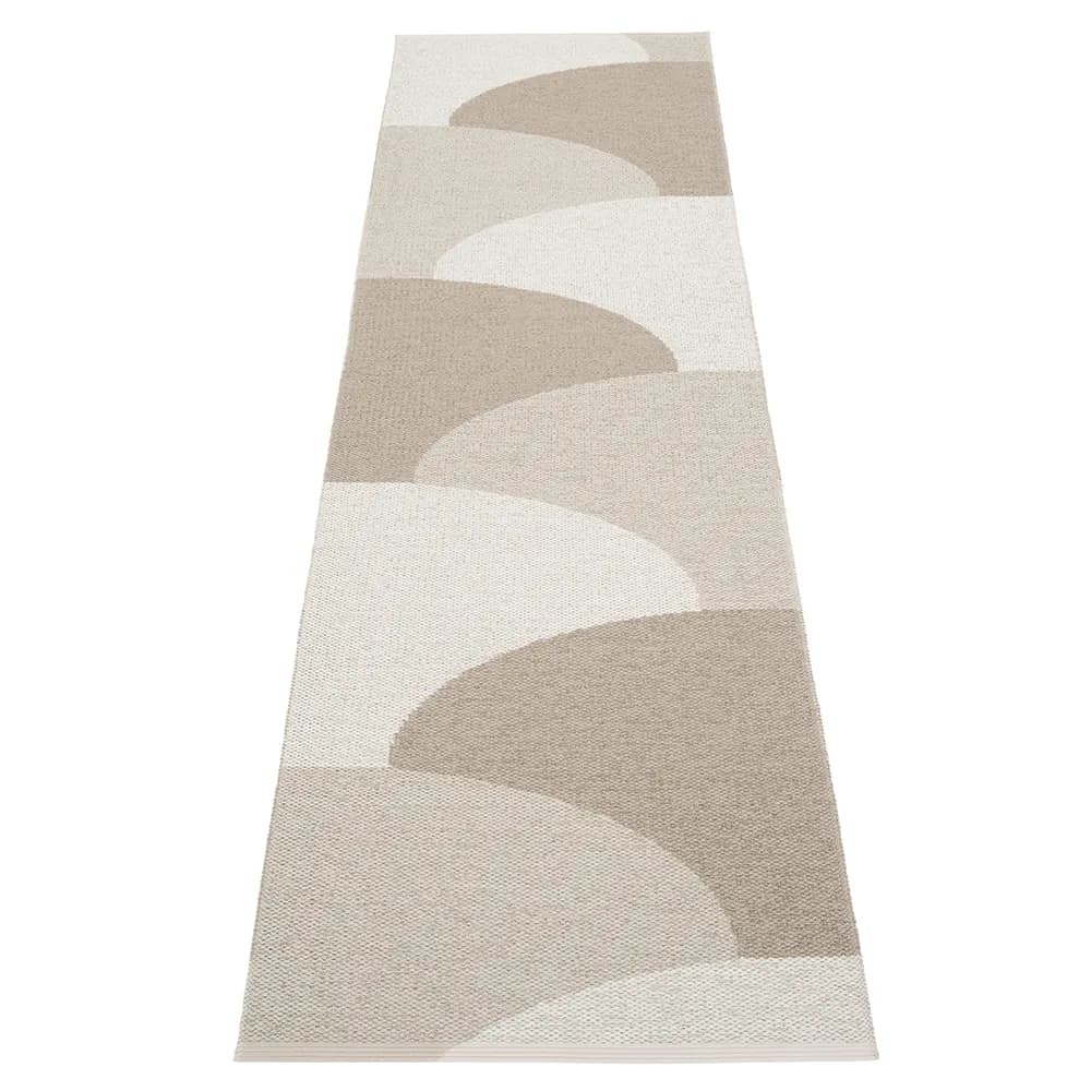 Pappelina, Hill teppich Dark Linen/Linen/Fossil Grey 70 x 270cm