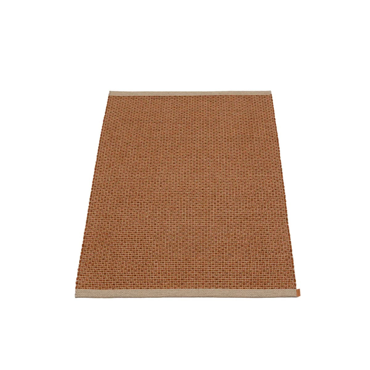 Pappelina, Waschbarer Kunststoffteppich NILS Rust 70x180 cm